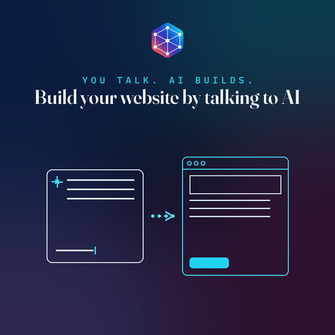 AI build website plan — build your website by talking to AI