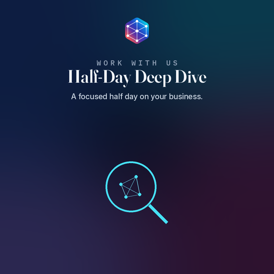 Half-Day Deep Dive — a focused half day on your business